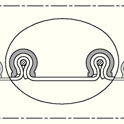 NORRES Absaug- und Gebläseschlauch CP VITON® 459 EC Innen-Ø 250 mm ( 4501401312 )