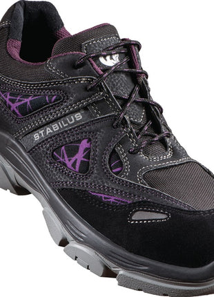 Zapato de seguridad mujer STABILUS DANA LOW talla 40 negro/morado (4703000600)