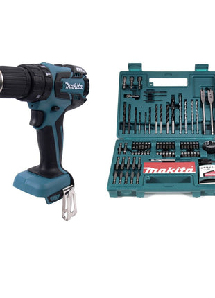 Makita DHP 459 Z Akku Schlagbohrschrauber 18V 45 Nm brushless Solo + Makita B-53811 Bit & Bohrer-Set 100-teilig - Toolbrothers