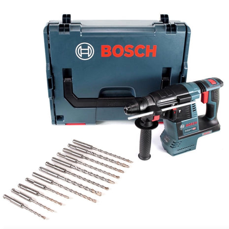 Bosch GBH 18 V-26 Akku Bohrhammer Professional SDS-Plus Solo + 12 tlg. Bohrerset SDS-Plus + L-Boxx - ohne Akku, ohne Ladegerät - Toolbrothers