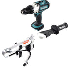 Makita DDF 451 Z 18 V Li-Ion Akku Bohrschrauber Solo + Makita Fettpresse passend zu 1/4