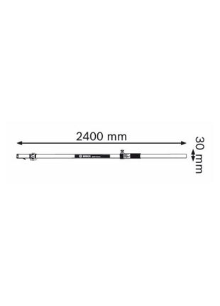 Bosch GR 240 Professional Laser-Differenzlatte - ausziehbar 2,4m Länge - Toolbrothers