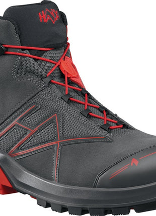 HAIX Sicherheitsstiefel Connexis® GTX mid Größe 9 (43) grau/rot ( 4721000573 )