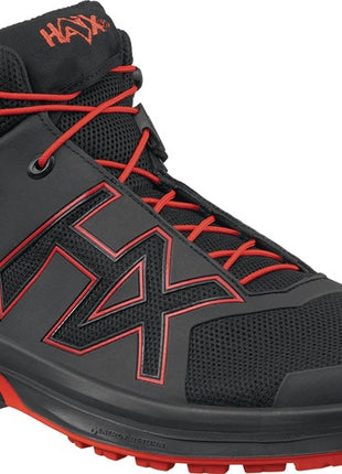 HAIX Zapato de ocio CONNEXIS Go GTX talla media 9.5 (44) negro/rojo (4721000714)