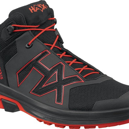 HAIX Freizeitschuh CONNEXIS Go GTX mid Größe 9,5 (44) schwarz/rot ( 4721000714 )