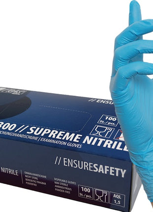 NITRAS Gants à usage unique SUPREME NITRILE taille XL bleu ( 8000236477 )