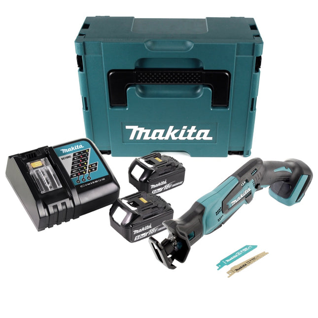 Makita DJR 183 RTJ Akku Reciprosäge 18V + 2x Akku 5,0Ah + Ladegerät + Makpac - Toolbrothers