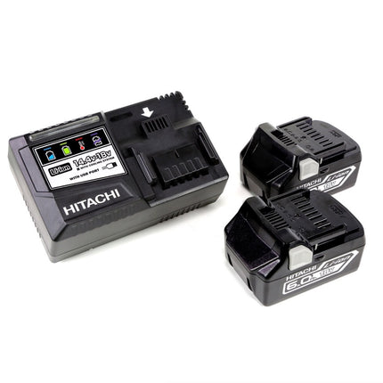 Hitachi WF 18 DSL 18 V Li-Ion Akku Schnellbau Schrauber im Koffer + 2 x 6,0 Ah Akku + Ladegerät + 1000 Magazinschrauben Grobgewinde - Toolbrothers