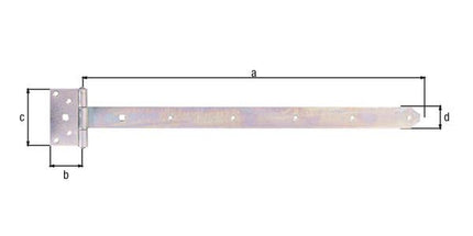 GAH Kreuzgehänge  L.591 x 59xB.103 x 40xStärke 4 mm ( 8001514123 )