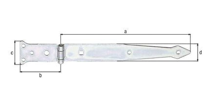 GAH Werfgehänge  Länge 252 x 77 mm Breite 48 x 35 mm ( 8001514125 )