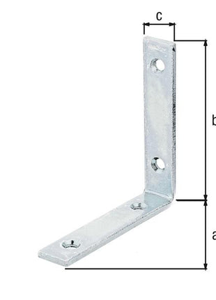 Angle d'éclairage GAH L100x100 mm largeur 20 mm (8001514138)