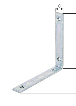 Angle d'éclairage GAH L140x140 mm largeur 20 mm (8002392506)