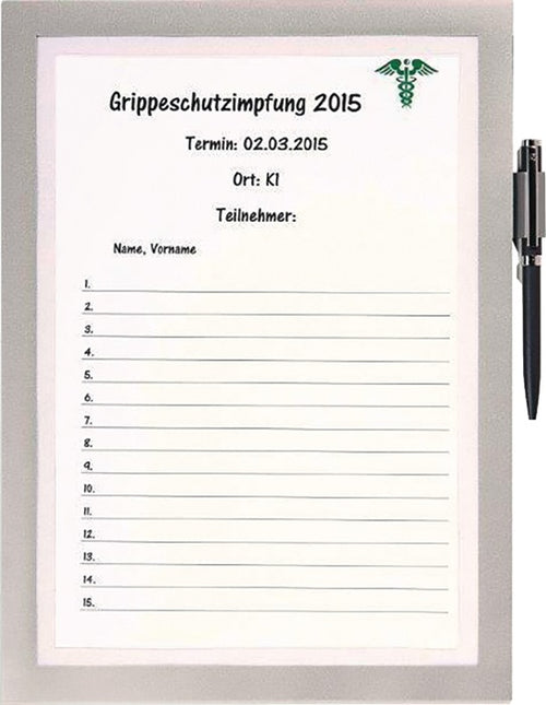 DURABLE Magnetrahmen  DIN A4 silber ( 9000492424 )