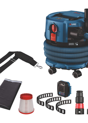 Bosch GAS 18V-12 MC Aspirador inalámbrico profesional BITURBO Brushless (06019K2000) + accesorios - sin batería, sin cargador