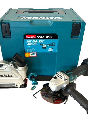 Meuleuse d'angle sur batterie Makita DGA 514 ZJU1 18 V 125 mm brushless + MAKPAC - sans batterie, sans chargeur