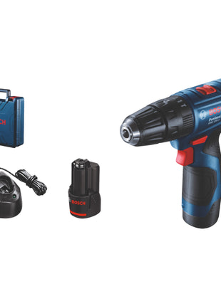 Bosch GSB 120-LI Professional Akku Schlagbohrschrauber 12 V 30 Nm Set ( 06019G8170 ) + 2x Akku 2,0 Ah + Ladegerät + Koffer