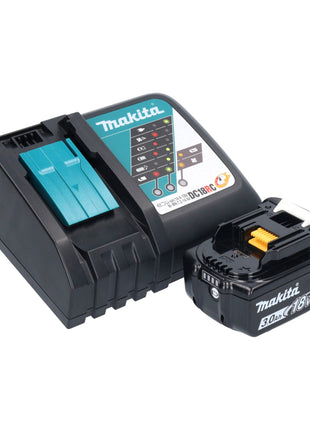 Makita DHR 243 RF1J B Akku Kombihammer 18 V 2,0 J SDS-Plus schwarz + 1x Akku 3,0 Ah + Ladegerät + Schnellwechselfutter + Makpac