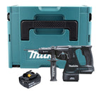 Makita DHR 243 T1J B Akku Kombihammer 18 V 2,0 J SDS-Plus schwarz + 1x Akku 5,0 Ah + Schnellwechselfutter + Makpac - ohne Ladegerät