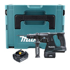 Makita DHR 243 G1J B Akku Kombihammer 18 V 2,0 J SDS-Plus schwarz + 1x Akku 6,0 Ah + Schnellwechselfutter + Makpac - ohne Ladegerät