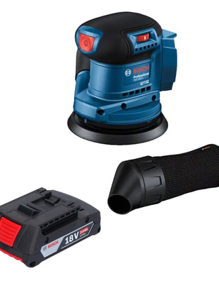 Bosch GEX 185-LI Professional Akku Exzenterschleifer 18 V 125 mm Brushless + 1x Akku 2,0 Ah - ohne Ladegerät