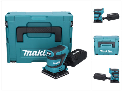 Makita DBO 480 ZJ akumulatorowa szlifierka oscylacyjna 18 V 112 x 102 mm + Makpac - bez akumulatora, bez ładowarki