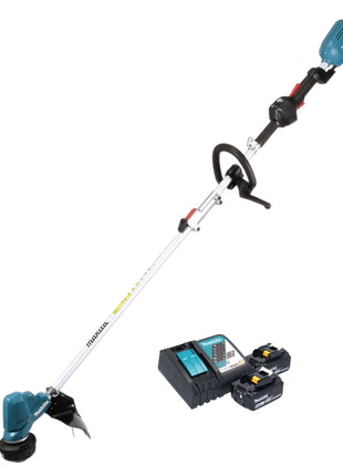 Makita DUR 191 LRGX3 Akku Rasentrimmer 18 V Brushless + 2x Akku 6,0 Ah + Ladegerät