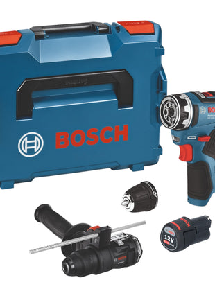 Taladro atornillador a batería Bosch GSR 12V-35 FC 12 V 35 Nm sin escobillas + 1x batería 3,0 Ah + 2x accesorios + L-Boxx - sin cargador