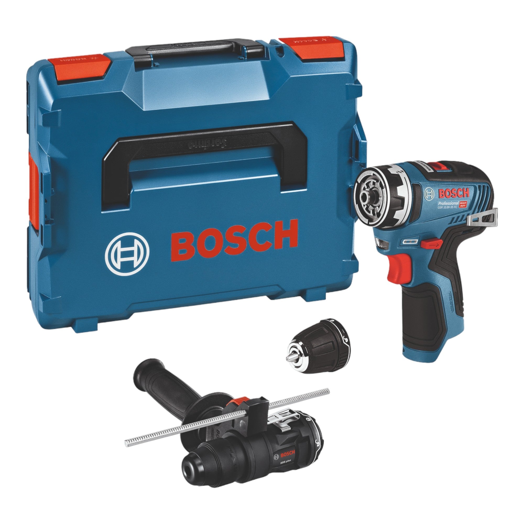 Bosch GSR 12V 35 FC Akku Bohrschrauber 12 V 35 Nm Brushless 1x Akku 3 0 Ah Ladegeraet 2x Aufsatz L Boxx 1 - toolbrothers