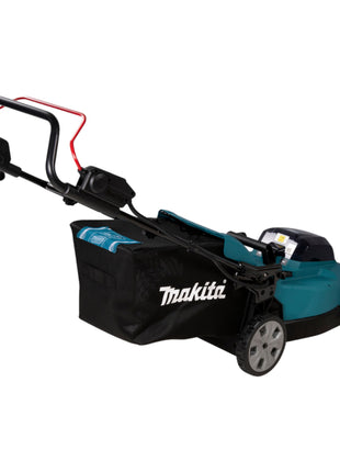 Makita DLM 480 CM2 Akku Rasenmäher 36 V ( 2x 18 V ) 48 cm 62 l + 2x Akku 4,0 Ah + Ladegerät