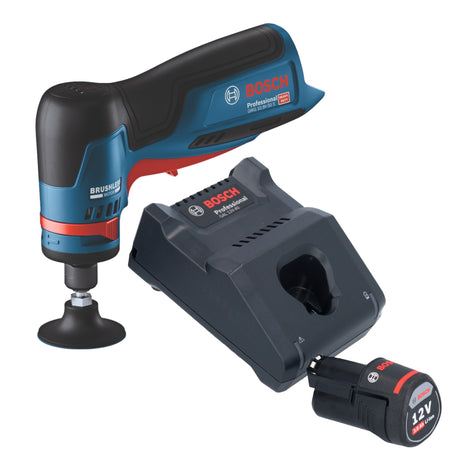 Bosch GWG 12V-50 S Professional Akku Geradschleifer 12 V 6 mm Brushless + 1x Akku 3,0 Ah + Ladegerät