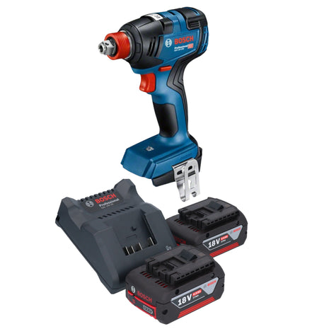 Bosch GDX 18V-200 Professional Visseuse à chocs sans fil 18 V 200 Nm Brushless + 2x batterie 4,0 Ah + chargeur