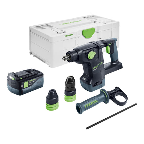 Festool KHC 18 EB-Basic Akku Kombihammer 18 V 2,6 J SDS-Plus Brushless + 1x Akku 5,0 Ah + Systainer - ohne Ladegerät