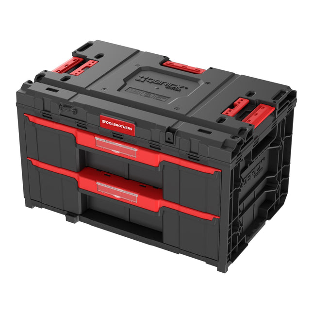 Toolbrothers RHINO XXL Drawer 2 ECO Schubladenkoffer mit zwei Schubläden + Trennwände 29 L IP66
