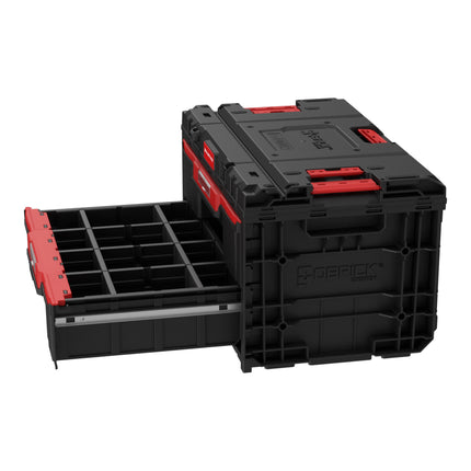 Toolbrothers RHINO XXL Drawer 2 ECO Schubladenkoffer mit zwei Schubläden + Trennwände 29 L IP66
