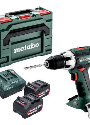 Metabo BS 18 LT Akku Bohrschrauber 18 V 60 Nm ( 602102500 ) + 2x Akku 4,0 Ah + Ladegerät + metaBOX