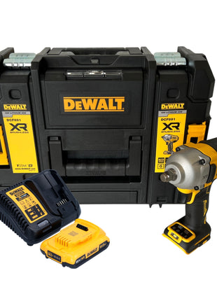 DeWalt DCF 891 D1T Akku Schlagschrauber 18 V 1084 Nm 1/2" Brushless + 1x Akku 2,0 Ah + Ladegerät + TSTAK