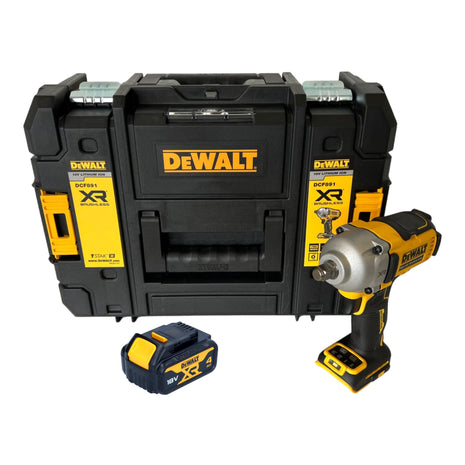 Akumulatorowy klucz udarowy DeWalt DCF 891 NT 18 V 1084 Nm 1/2" bezszczotkowy + 1x akumulator 4,0 Ah + TSTAK - bez ładowarki