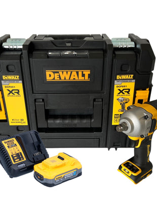 DeWalt DCF 891 H1T Akku Schlagschrauber 18 V 1084 Nm 1/2" Brushless + 1x Powerstack  Akku 5,0 Ah + TSTAK + Ladegerät