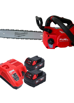 Milwaukee M18 FTHCHS35-552 Akku Top Handle Kettensäge 35 cm + 2x Akku 5,0 Ah + Ladegerät