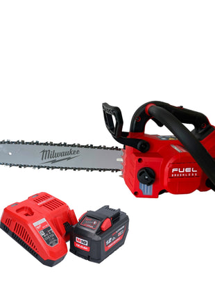 Motosierra con mango superior a batería Milwaukee M18 FTCHS35-112 35 cm + 1x batería 12,0 Ah + cargador