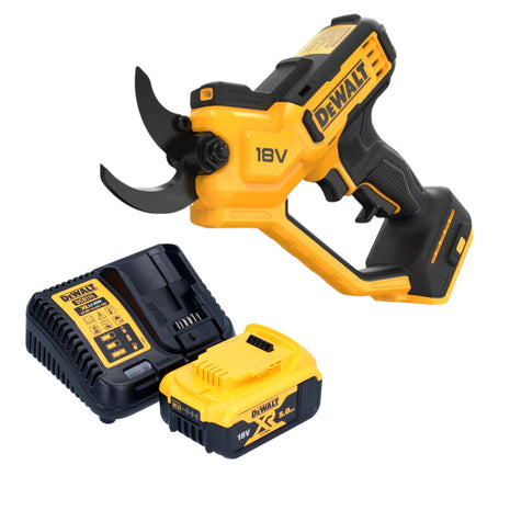 DeWalt DCMPP 568 P1 forbici da potatura a batteria 18 V 38 mm + 1x batteria ricaricabile 5,0 Ah + caricatore