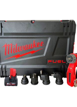 Perceuse-visseuse sans fil Milwaukee M12 FDDXKIT-601X 12V 34 Nm sans balais + 1x batterie 6,0 Ah + boîtier HD - sans chargeur