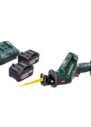 Metabo SSE 18 LTX Compact Akku Reciprosäge Säbelsäge 18 V 13 mm + 2x Akku 4,0 Ah + Ladegerät