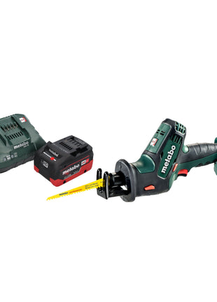 Metabo SSE 18 LTX Sierra de sable a batería compacta 18 V 13 mm + 1x batería LiHD 5,5 Ah + cargador