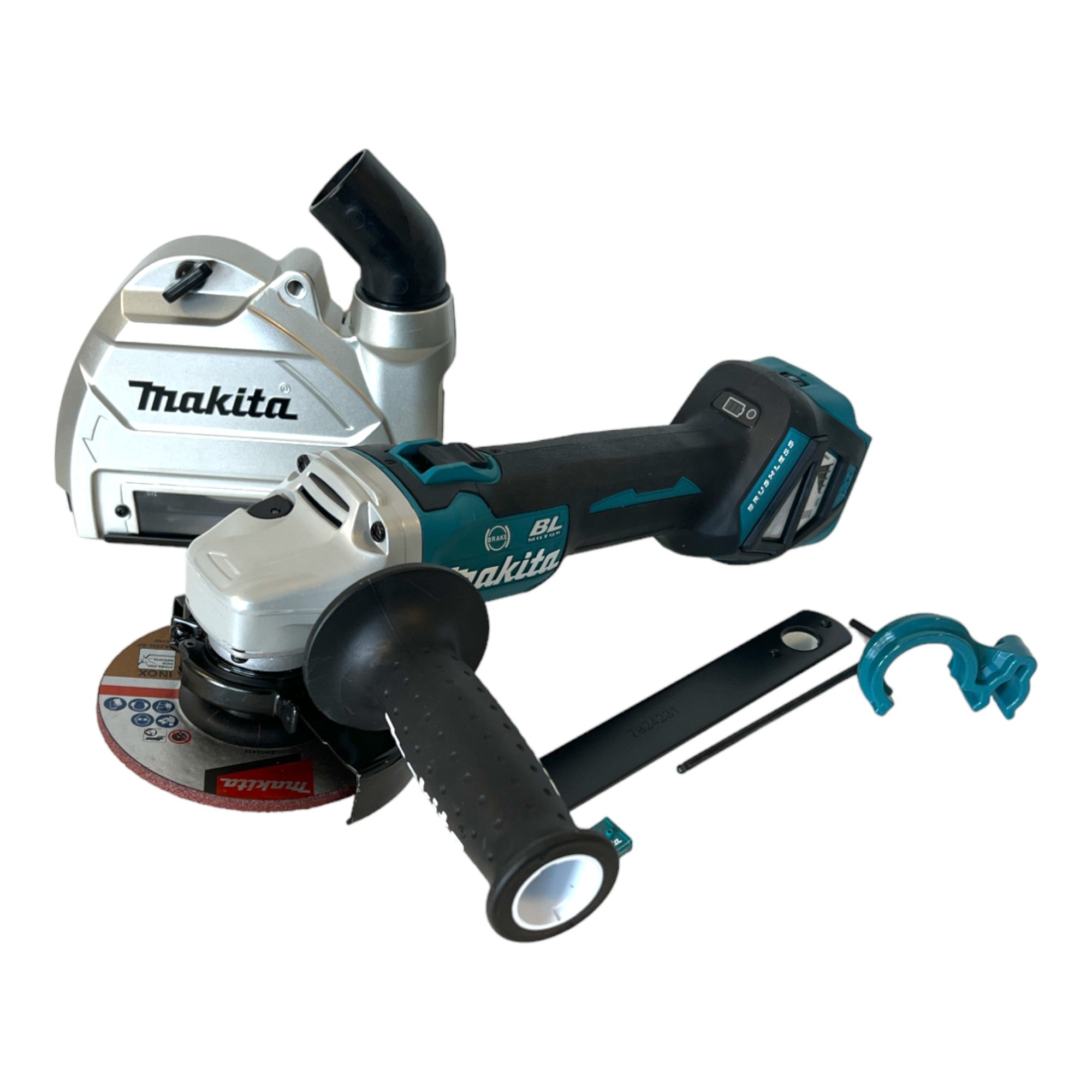 Makita DGA 514 RG1JU1 Akku Winkelschleifer 18 V 125 mm Brushless 1x Akku 6 0 Ah Ladegeraet Makpac 1 - toolbrothers