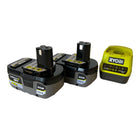 Ryobi RC18120-240X set de inicio 18 V ONE+ con 2 baterías 4,0 Ah + cargador (5133005092)