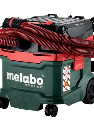 Metabo AS 36 18 L 20 PC aspirador en seco y húmedo a batería 36 V (2x 18 V) 20 L Solo (602071850) - sin batería, sin cargador