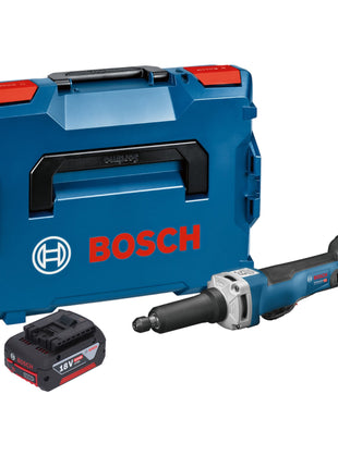 Bosch GGS 18V-23 PLC Professional amoladora recta a batería 18 V sin escobillas + 1x batería 4,0 Ah + L-Boxx - sin cargador