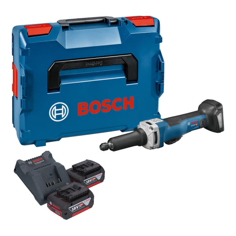 Bosch GGS 18V-23 PLC Professional Meuleuse droite sans fil 18 V Brushless + 2x batterie 4,0 Ah + chargeur + L-Boxx