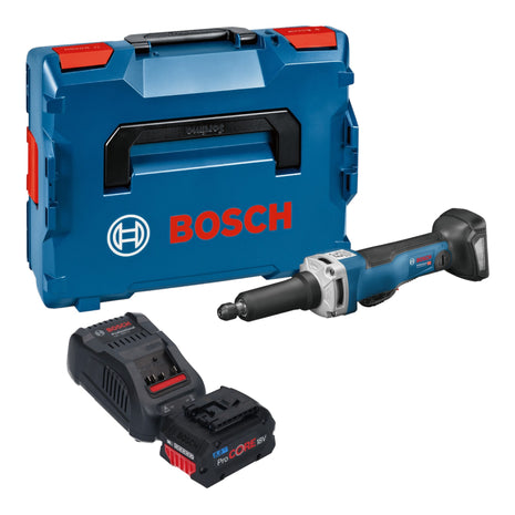 Bosch GGS 18V-23 PLC Profesjonalna akumulatorowa szlifierka prosta 18 V bezszczotkowa + 1x akumulator ProCore 8,0 Ah + ładowarka + L-Boxx